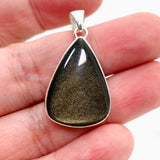 Goldsheen Obsidian Teardrop Cabochon Pendant KPGJ4764