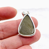 Goldsheen Obsidian Teardrop Cabochon Pendant KPGJ4764