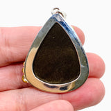 Goldsheen Obsidian Teardrop Cabochon Pendant in a Decorative Setting KPGJ4763