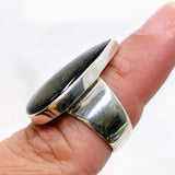 Goldsheen Obsidian Teardrop Cabochon Ring Size 7 KRGJ3343