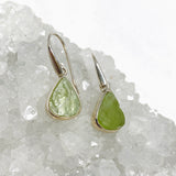 Green Kyanite Raw Teardrop Earrings PEGJ158