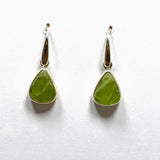 Green Kyanite Raw Teardrop Earrings PEGJ158