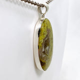 Green Opal (Madagascar) Druzy Oval Cabochon Pendant KPGJ4656