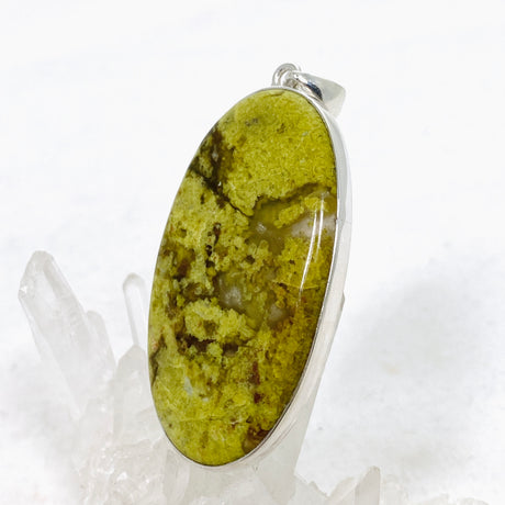 Green Opal (Madagascar) Oval Cabochon Pendant KPGJ4660