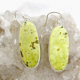 Green Opal Oval Cabochon Earrings KEGJ1538