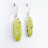 Green Opal Oval Cabochon Earrings KEGJ1538