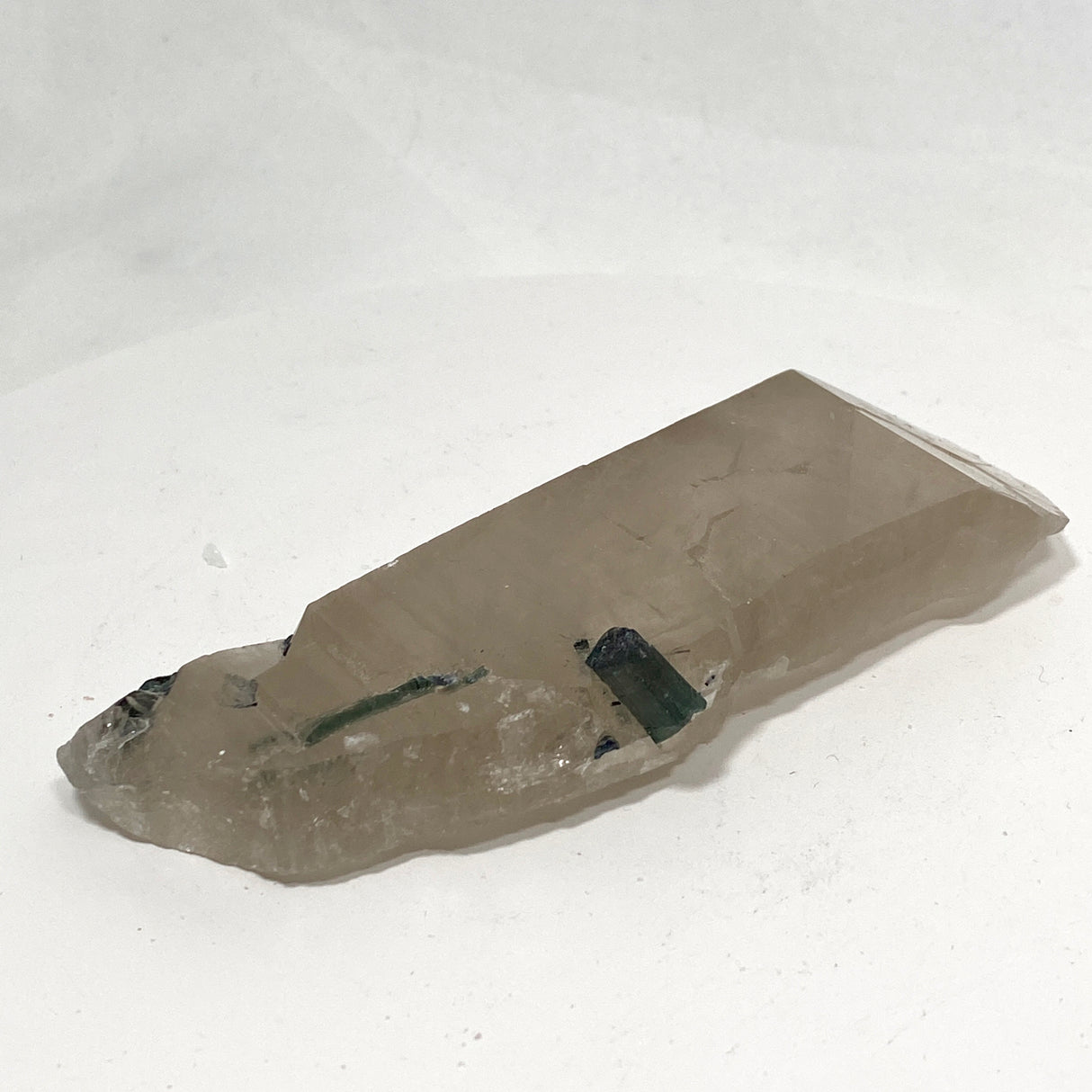 Green Tourmaline on Quartz GTQ-01