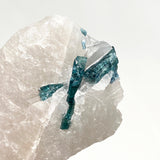 Green Tourmaline on Quartz GTQ-02