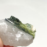 Green Tourmaline on Quartz GTQ-05