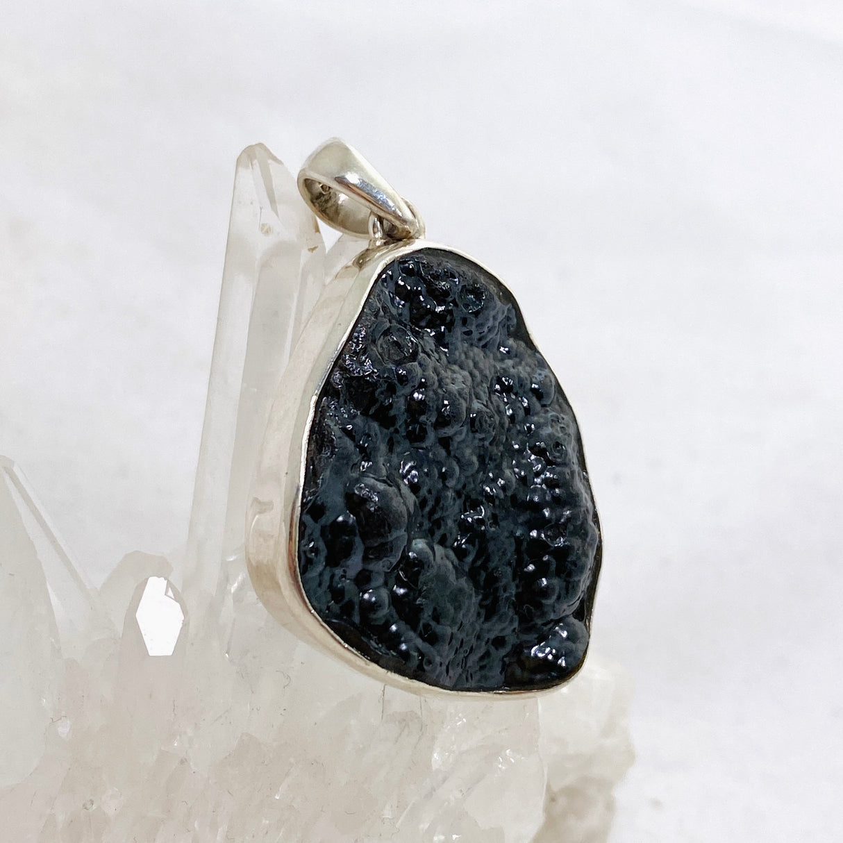 Hematite Raw Crystal Pendant PPGJ849