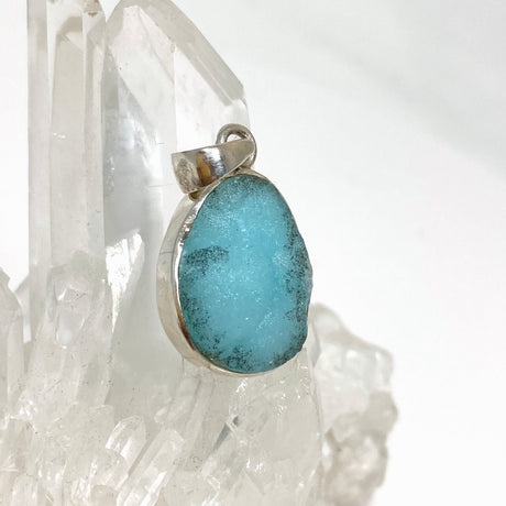 Hemimorphite Oval Raw Freeform Pendant PPGJ783