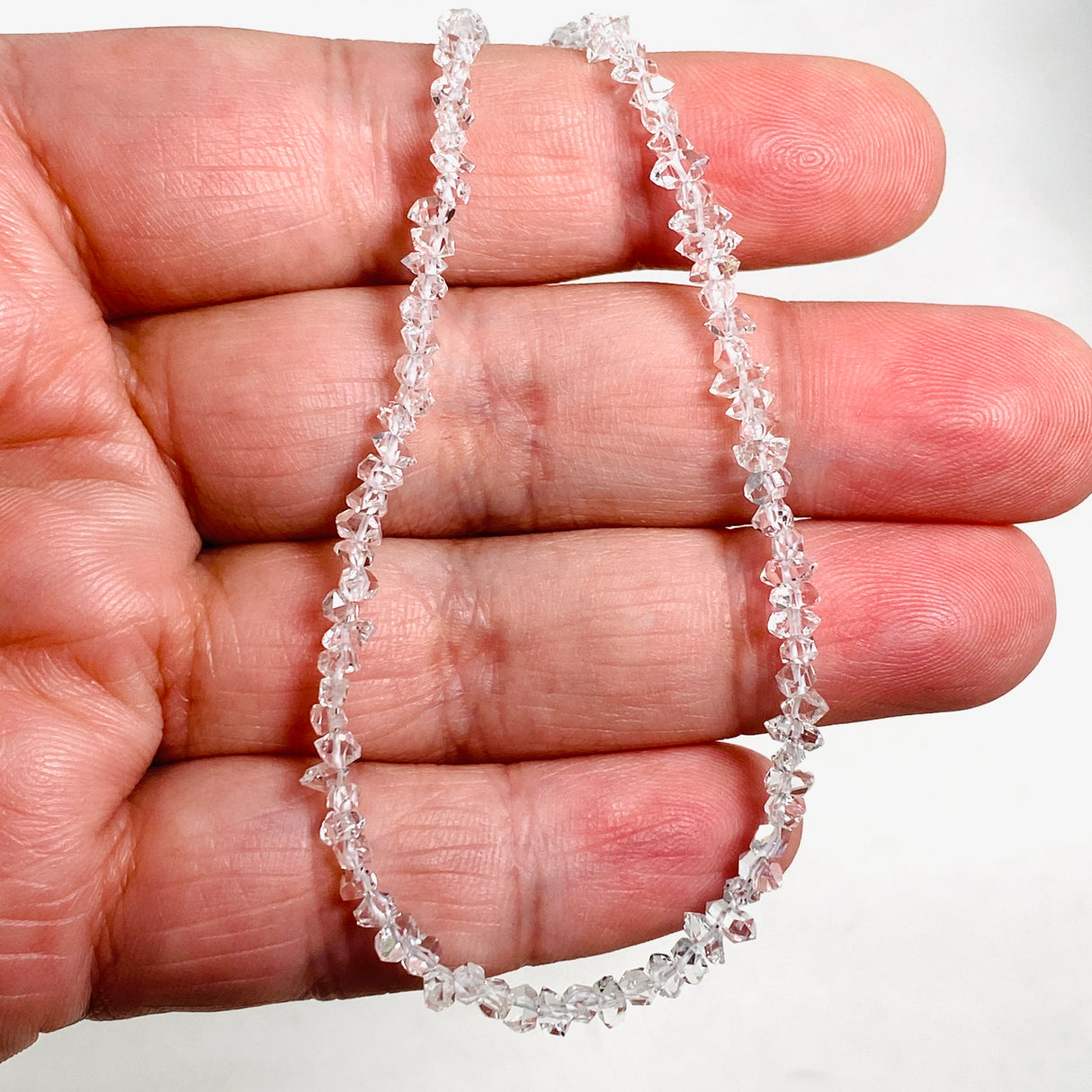 Herkimer Diamond bead necklace