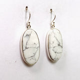 Howlite Oval Cabochon Earrings KEGJ1556