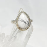 Howlite Teardrop Ring Size 10 KRGJ3083