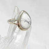 Howlite Teardrop Ring Size 10 KRGJ3083