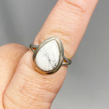 Howlite Teardrop Ring Size 10 KRGJ3083