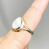 Howlite Teardrop Ring Size 10 KRGJ3083