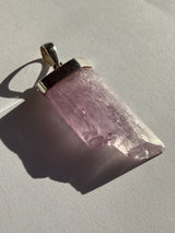 Kunzite Raw Crystal Pendant PPGJ529