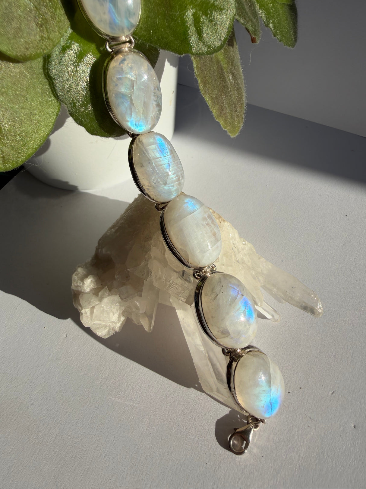 Moonstone and Sterling Silver Bracelet THB-06