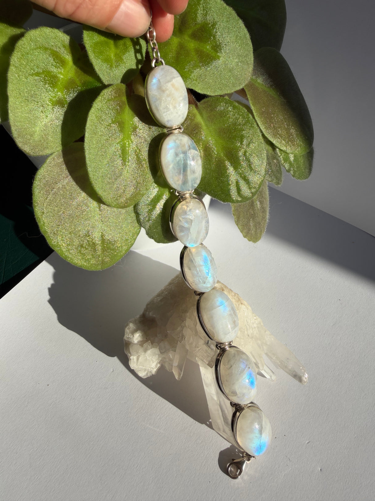 Moonstone and Sterling Silver Bracelet THB-06