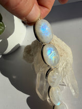 Moonstone and Sterling Silver Bracelet THB-06