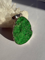 Uvarovite Garnet Freeform Raw Pendant MP500-UVT