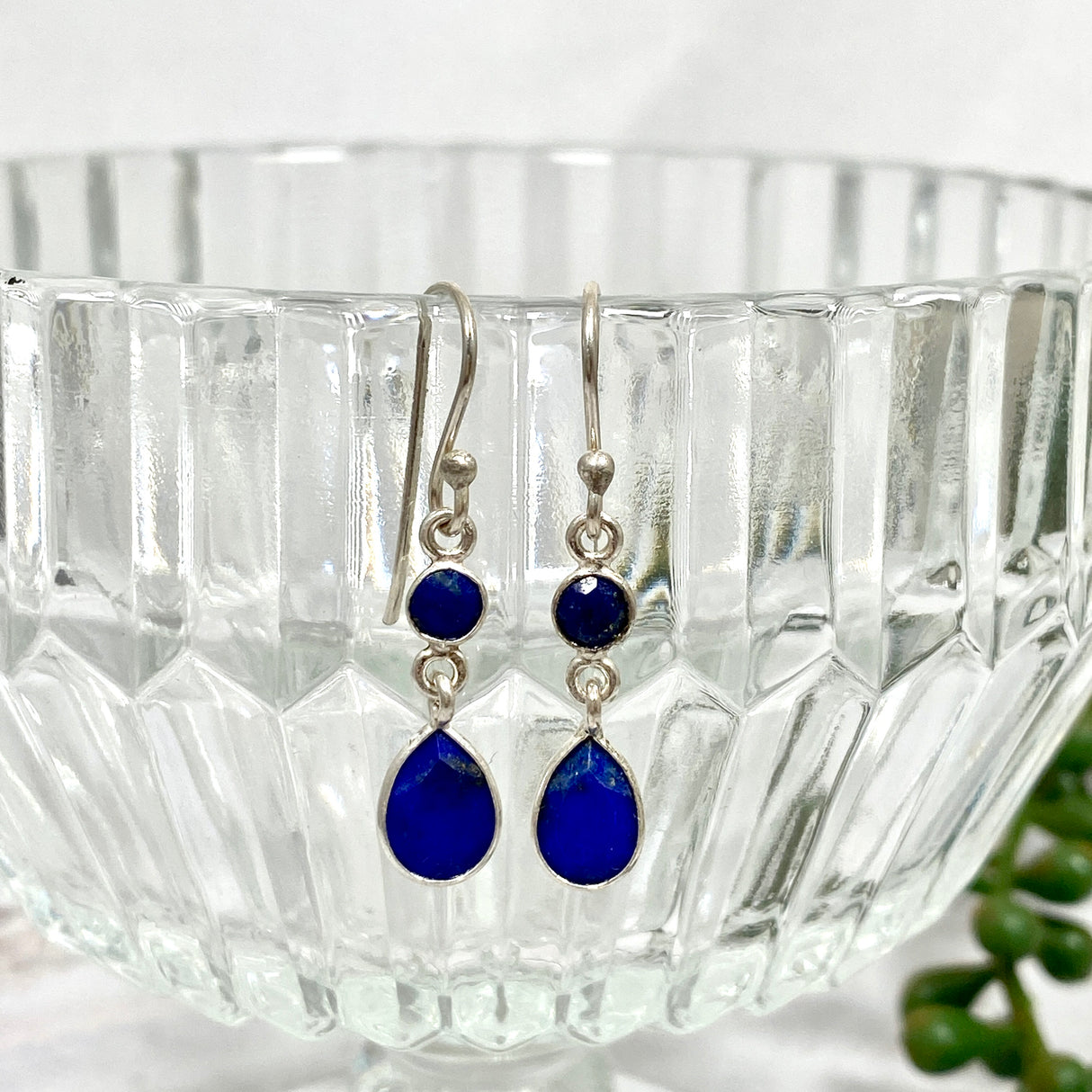 Lapis multi stone earrings KEGJ1169