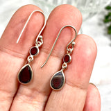 Garnet multi stone teardrop earrings KEGJ1204