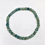 Faceted Square Gemstone Bracelet 3-4mm
