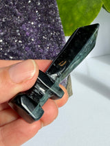 Tiger's Eye Sword Carving - Blue or Gold