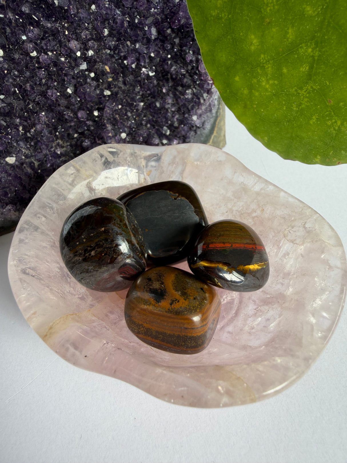 Tiger Iron Tumble Stone