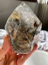 Garden Quartz (Lodolite) Double-Terminated Polished Crystal | GQF-03