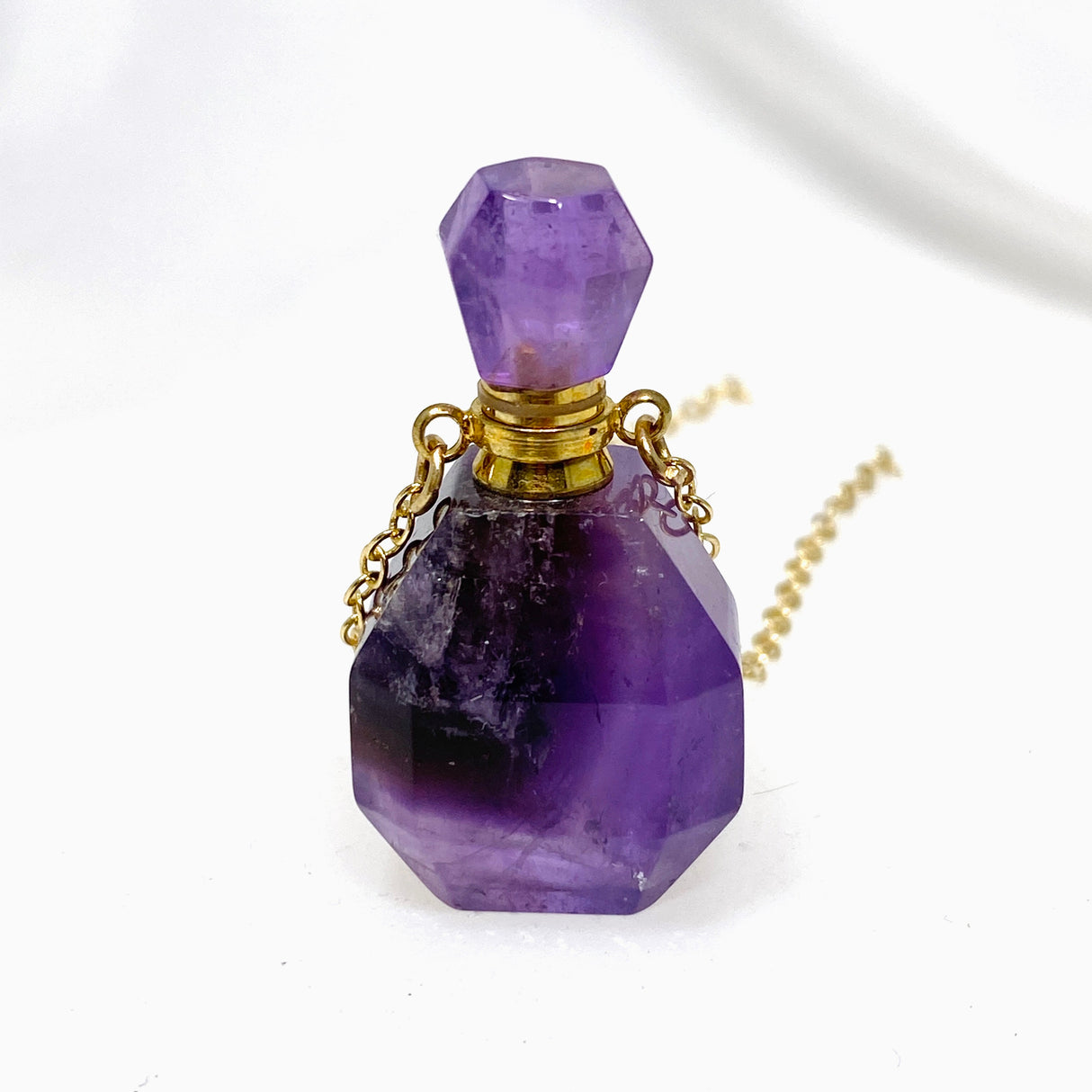 Amethyst perfume bottle / spell jar PB-AME