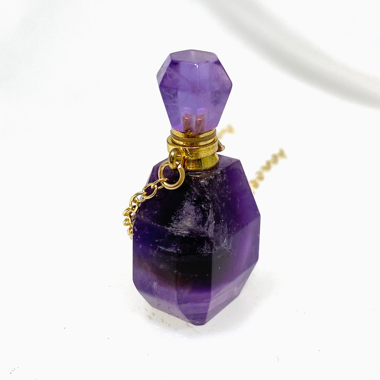 Amethyst perfume bottle / spell jar PB-AME