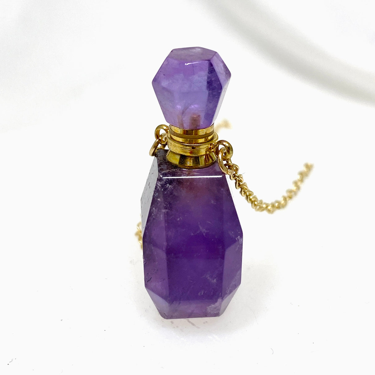 Amethyst perfume bottle / spell jar PB-AME