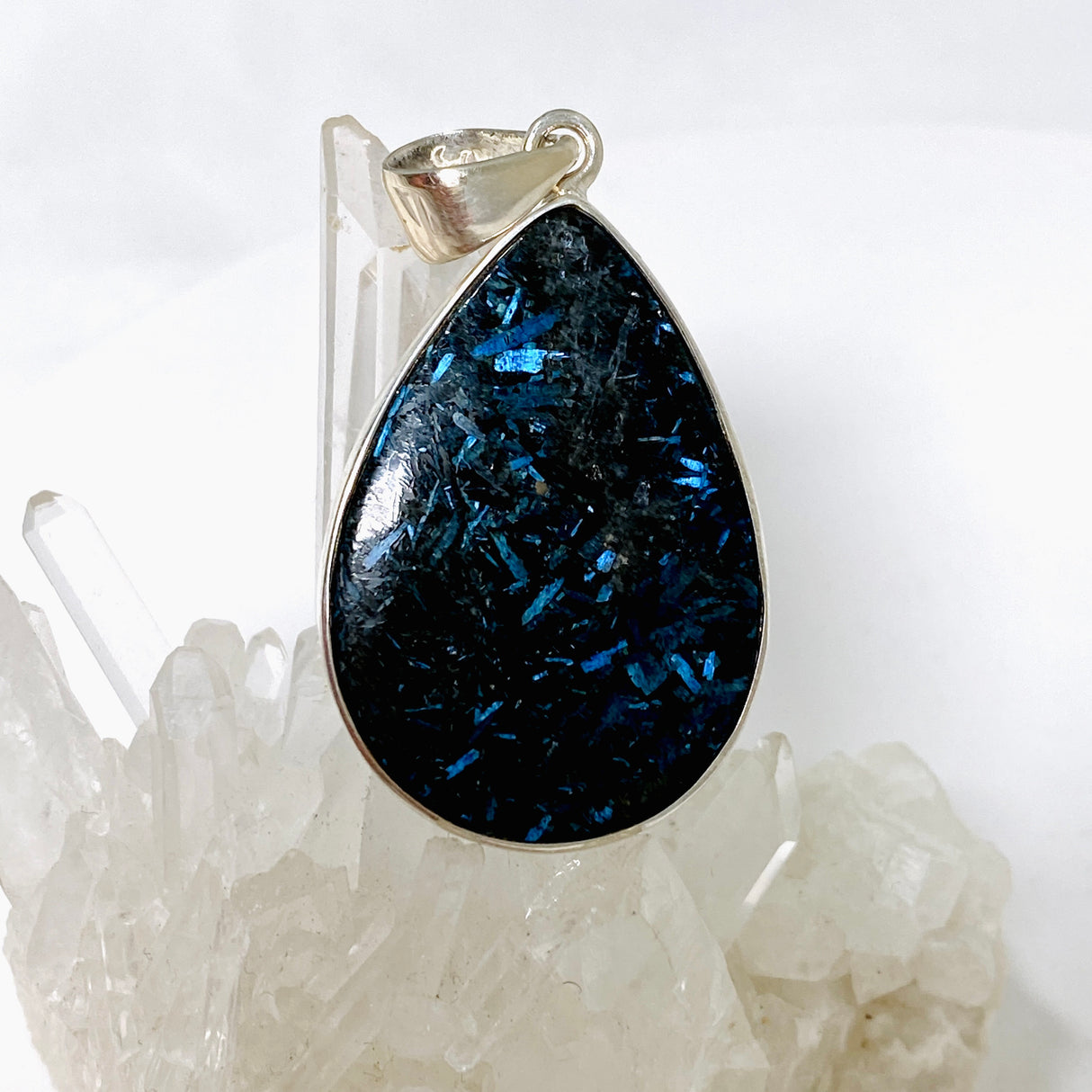 Nuummite Teardrop Cabochon Pendant BTP-66