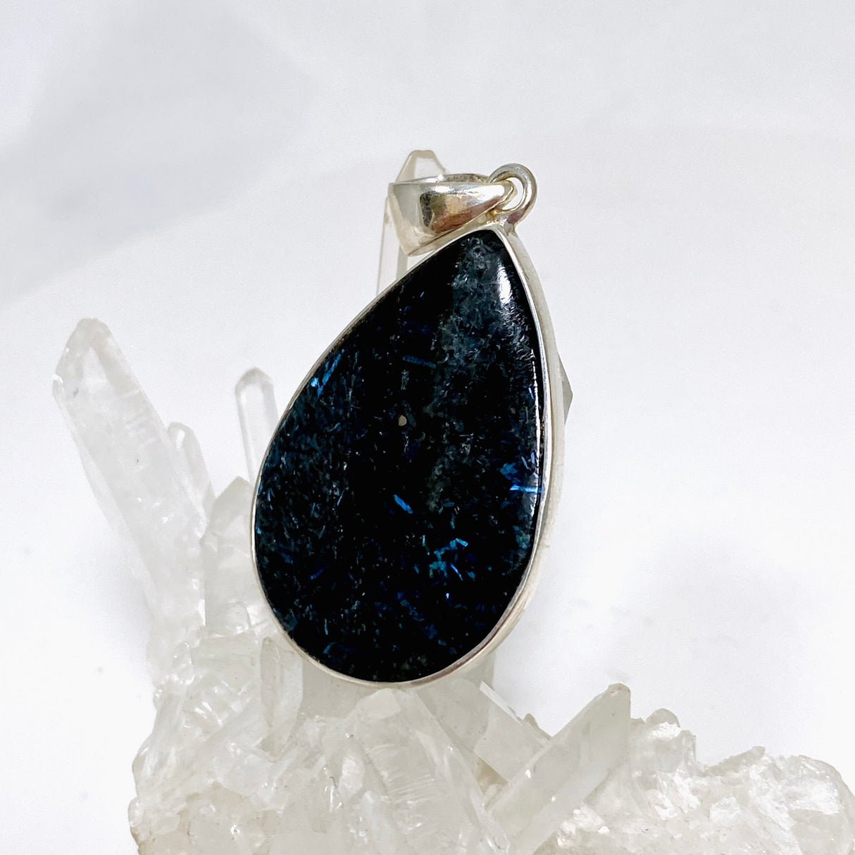 Nuummite Teardrop Cabochon Pendant BTP-66