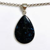 Nuummite Teardrop Cabochon Pendant BTP-66