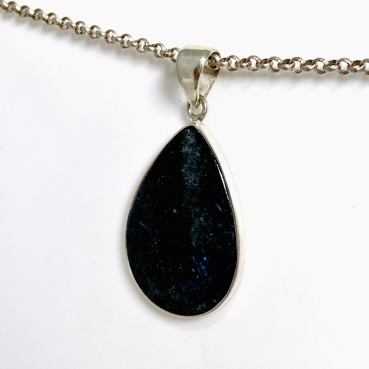 Nuummite Teardrop Cabochon Pendant BTP-66