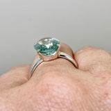 Fluorite Oval Faceted Ring s.9 PRGJ303a