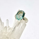 Fluorite Oval Faceted Ring s.9 PRGJ303a