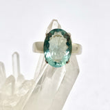 Fluorite Oval Faceted Ring s.9 PRGJ303a