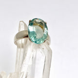 Fluorite Oval Faceted Ring s.9 PRGJ303a