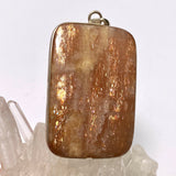 Sunstone large square pendant KPGJ2967