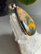 Blue and Gold Tiger's Eye Teardrop Pendant KPGJ3526