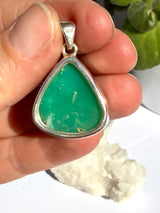 Chrysoprase Teardrop Pendant KPGJ3922