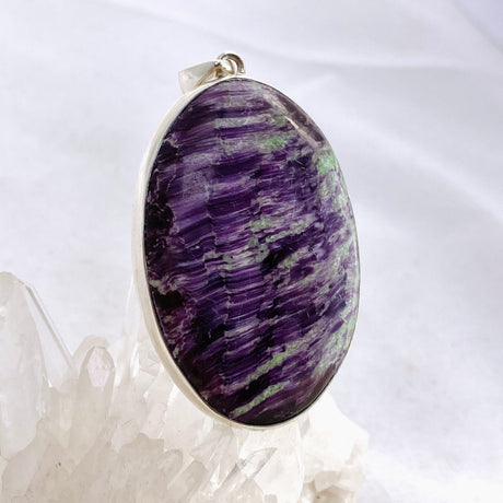 Kammererite Oval Cabochon Pendant KPGJ4746