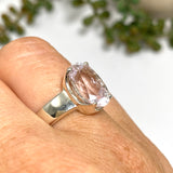 Kunzite Oval Faceted Ring Size 7 PRGJ672