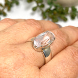 Kunzite Oval Faceted Ring Size 8.5 PRGJ524