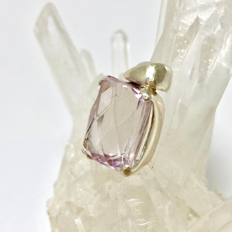 Kunzite Rectangular Faceted Pendant PPGJ882